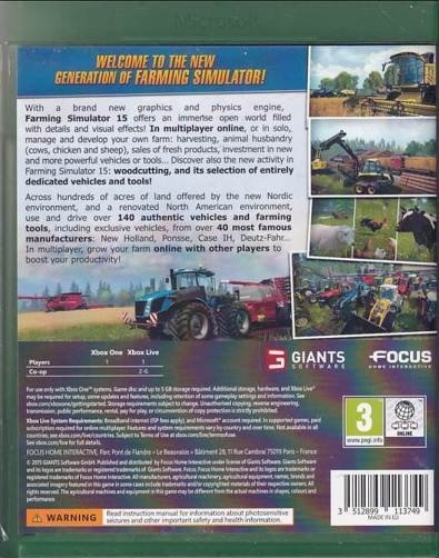 Farming Simulator 15  - Xbox One Spil (A-Grade) (Genbrug)